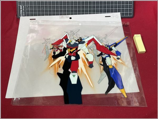 p7417『セル画』『勇者エクスカイザー 2枚重(貼付無) 動画付』 サンライズ 勇者シリーズ クオカード 辰巳奈都子 ヤングチャンピオン烈 クオカード500 T0055-0178