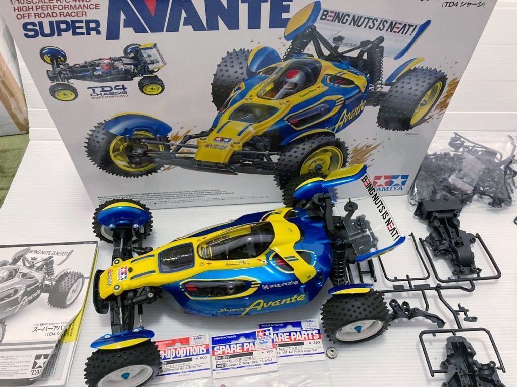 1円〜☆タミヤ☆TD4スーパーアバンテ☆オプション付き☆新品ボディ