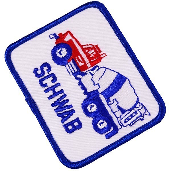 OA17 SCHWAB タンクローリー 車 刺繍 四角形 ワッペン アメリカ 米国 輸入雑貨_画像1