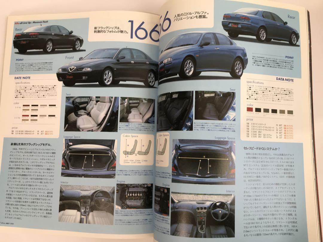 「Alfista アルフィスタ VOL. 4 」Alfa147 ついに発表　スパイダー・モノポスト 166VDC　 Alfa Romeo アルファロメオ　Alfa&Romeo_画像6