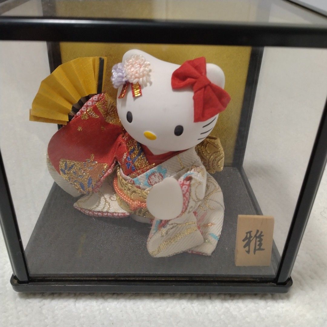 キティ 歌舞伎人形　日本人形置物　美品　レア商品