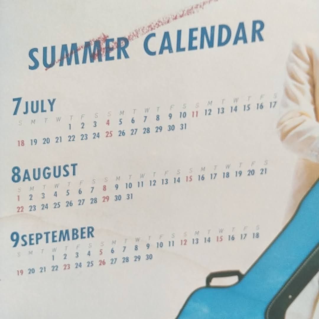 ◆松山千春◆サマーカレンダー◆SUMMER CALENDAR◆大いなる愛よ夢よ◆2枚セット◆