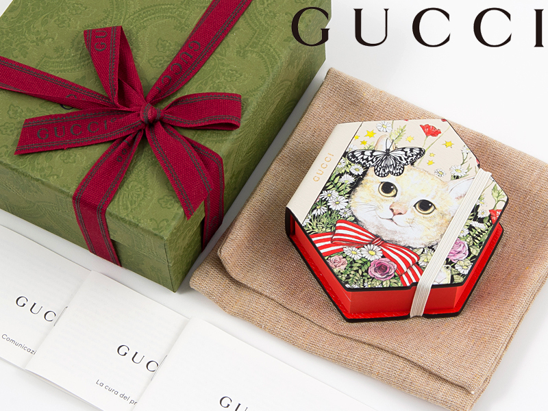 GUCCI Gucci average tree limitation collection higchiyuuko collaboration memory pad sack box attaching unused 