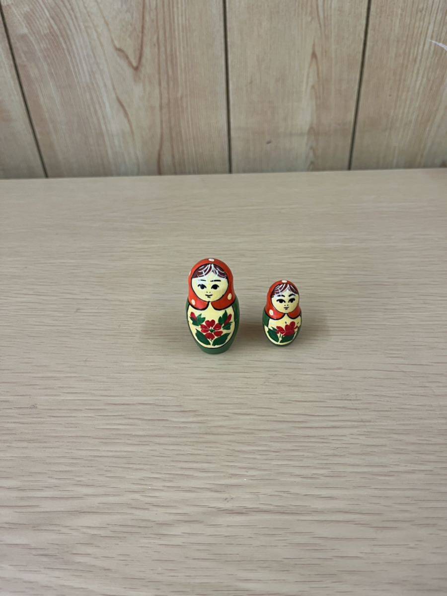 K-2 マトリョーシカ 10ピース　ロシア製　USSR 木製 玩具　置物　インテリア　レトロ　マトリョーシカ人形_画像9