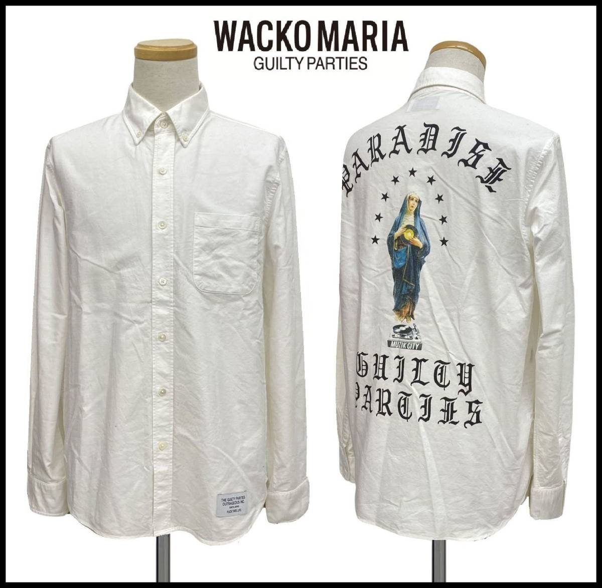 WACKO MARA ワコマリア 15AW OXFORD B.D SHIRT TYPE-3 マリア レコード