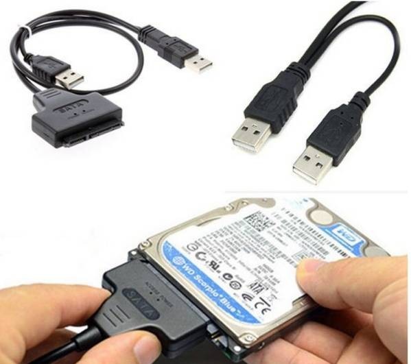 SATA ハードディスク/SSD USB2.0 変換ケーブル 新品_画像2