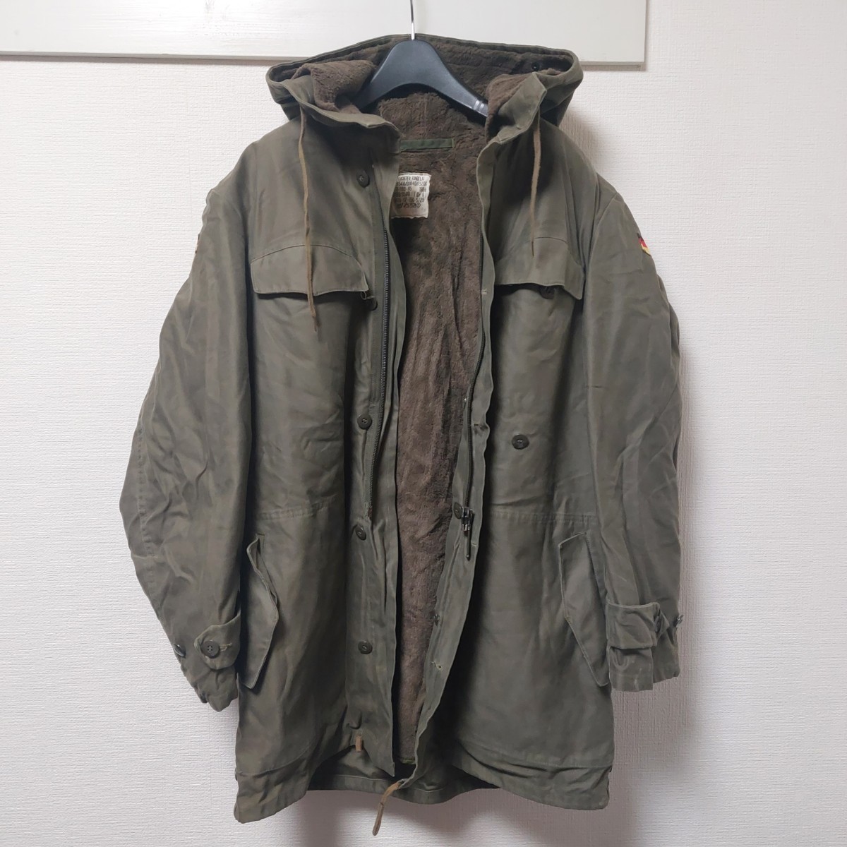 ドイツ軍 ボアライナー付 ミリタリージャケット 軍服 モッズコート