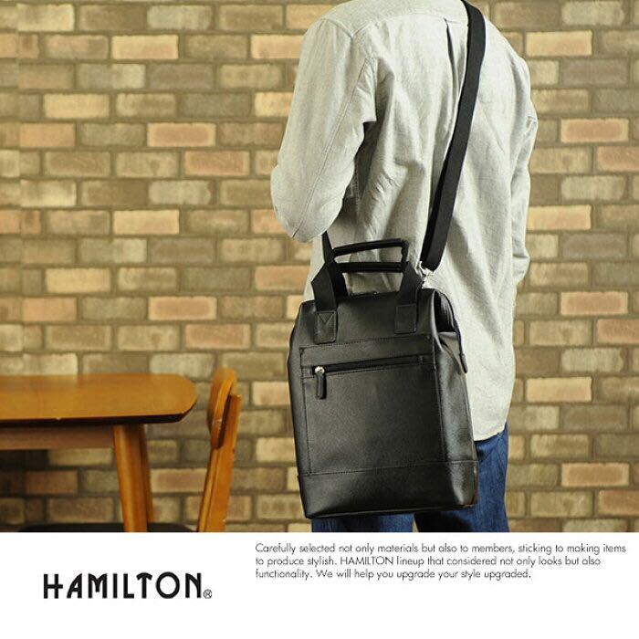 ☆ 最安値 HAMILTON 3way ショルダーバッグ 33695 ショルダーバッグ 縦型 A4 リュック トートバッグ 鞄 かばん バッグ 【送料無料】黒 ☆