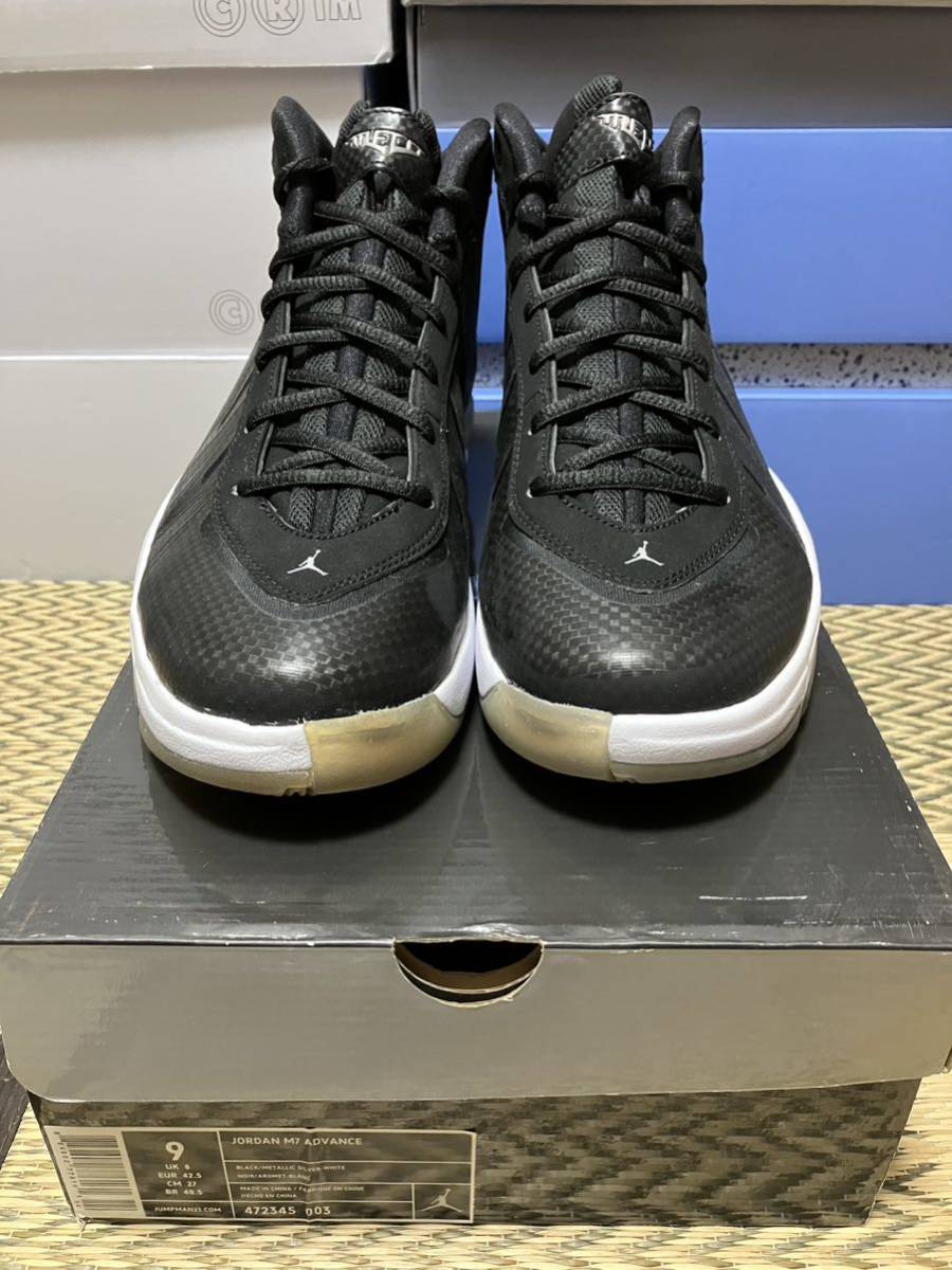 Nike Jordan Melo M7 Advance（ジョーダン）黒銀白 us9（27cm）新品