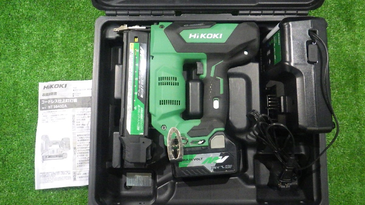 きれいな品! HiKOKI コードレス仕上釘打機 NT3640DA(XP) BSL 36A18 × 1