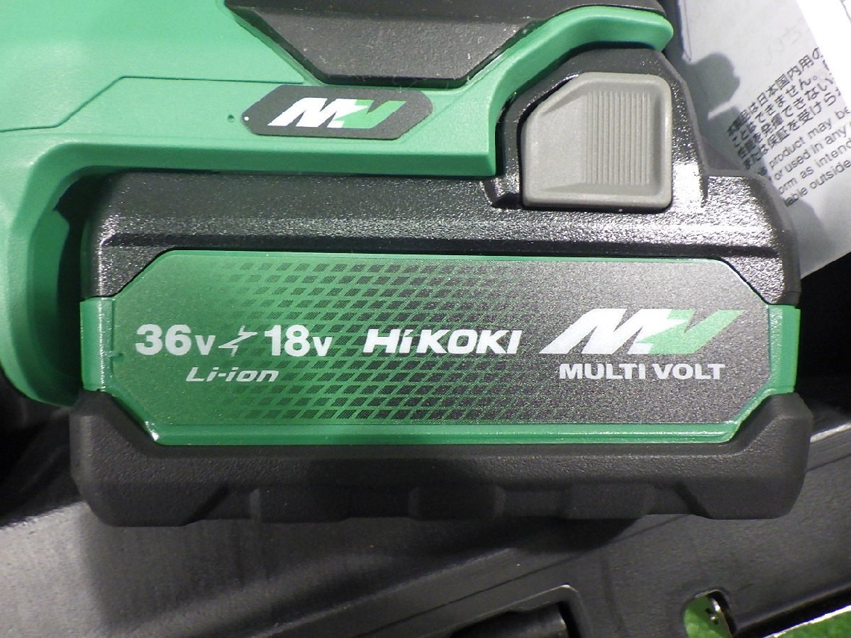 開封のみ☆HiKOKI 130mm コードレスセーバーソー CR36DMA 2XPZ 充電器