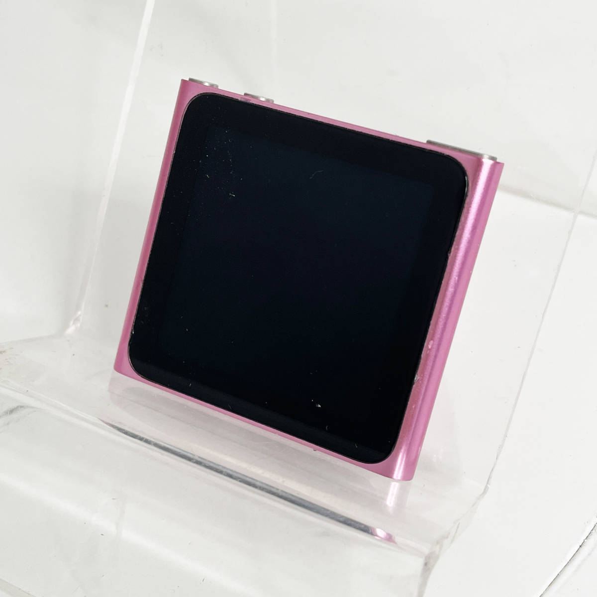 中古☆Apple iPod nano MC698J/A 16GB ピンク 第6世代 時計機能搭載 タッチ操作 充電器付き 動作良好 送料無料
