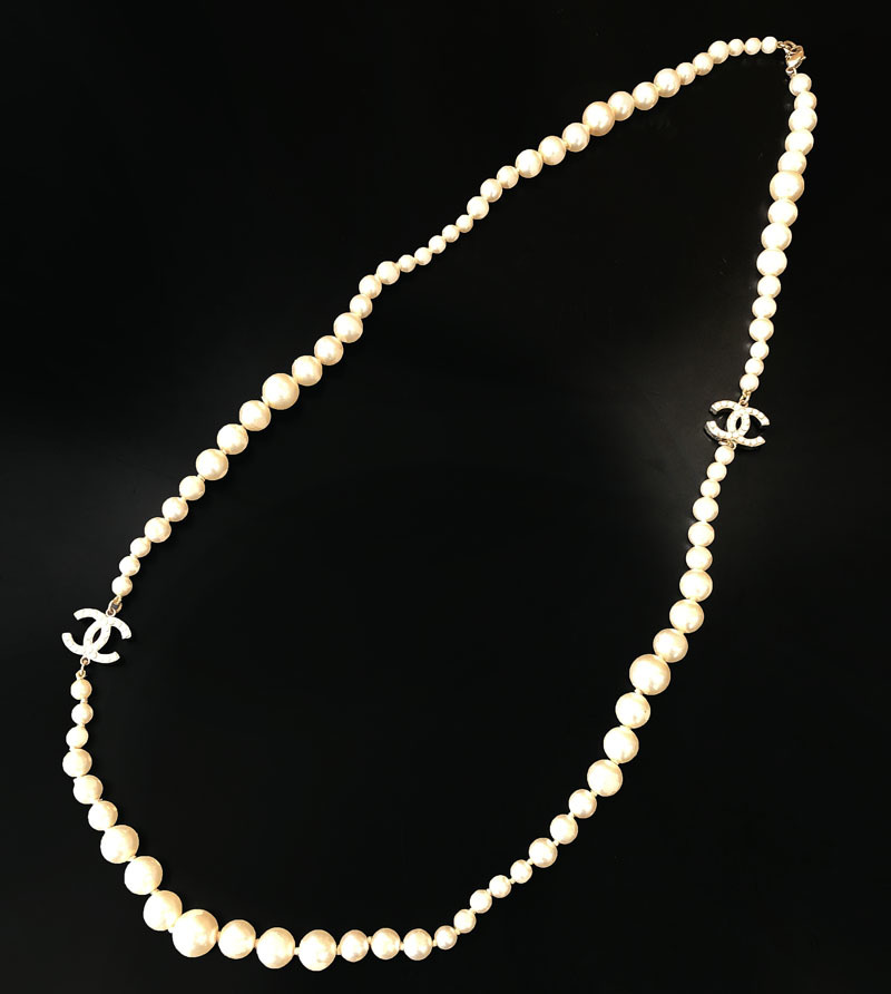 ◇◇CHANEL☆ネックレス フェイクパール シャネル 90cm アクセサリー