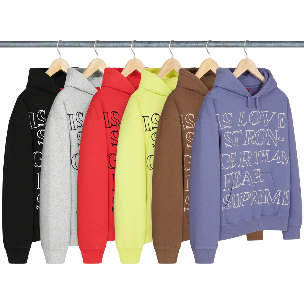 ☆値下げ【即決/送料込】Supreme Stronger Than Fear Hooded