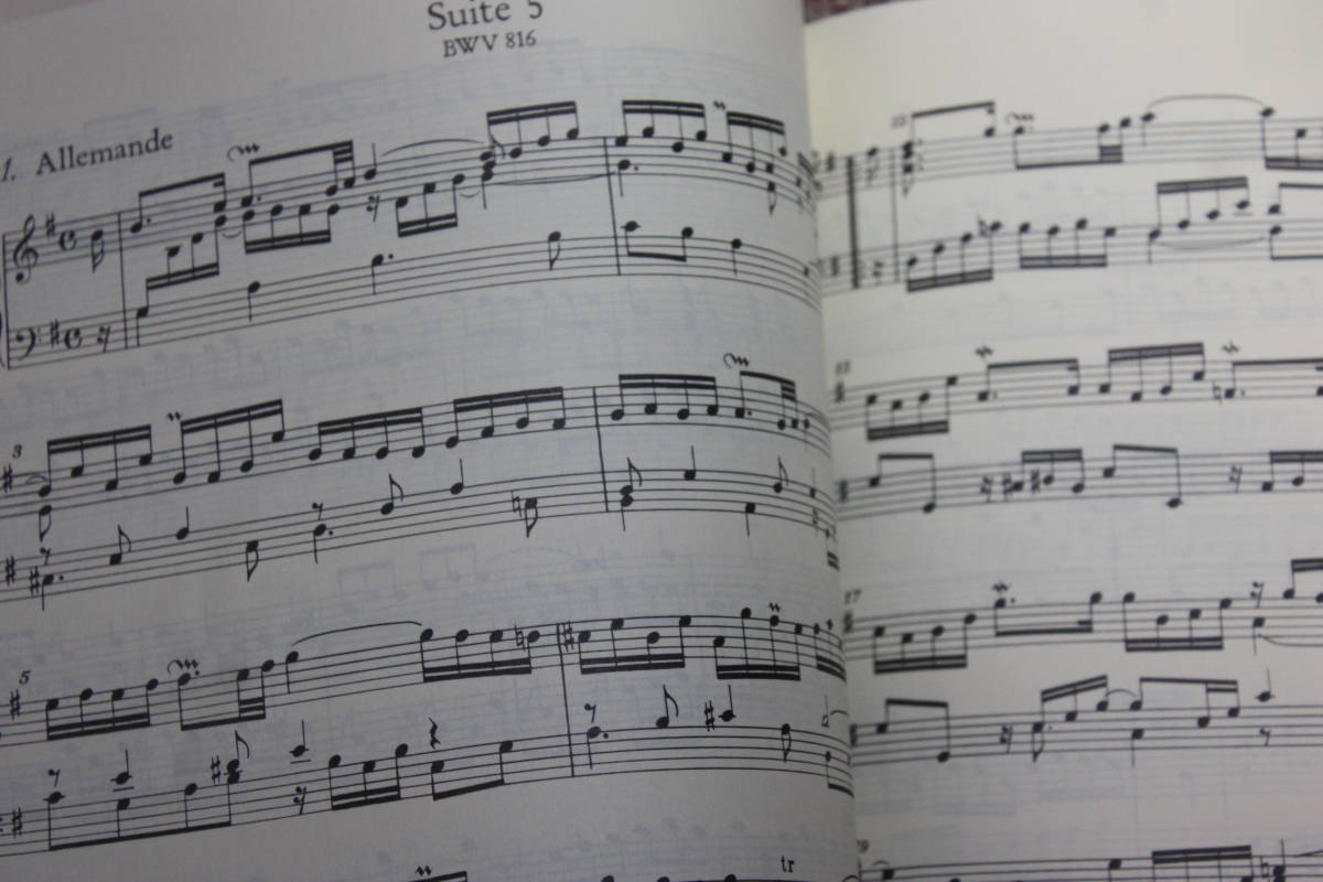 J. S.バッハ:フランス組曲全曲BWV812-817/エール/ガヴォット/ポロネーズ /ブーレ/メヌエット/ジーグ/ベーレンライター社/ピアノ楽譜_画像8