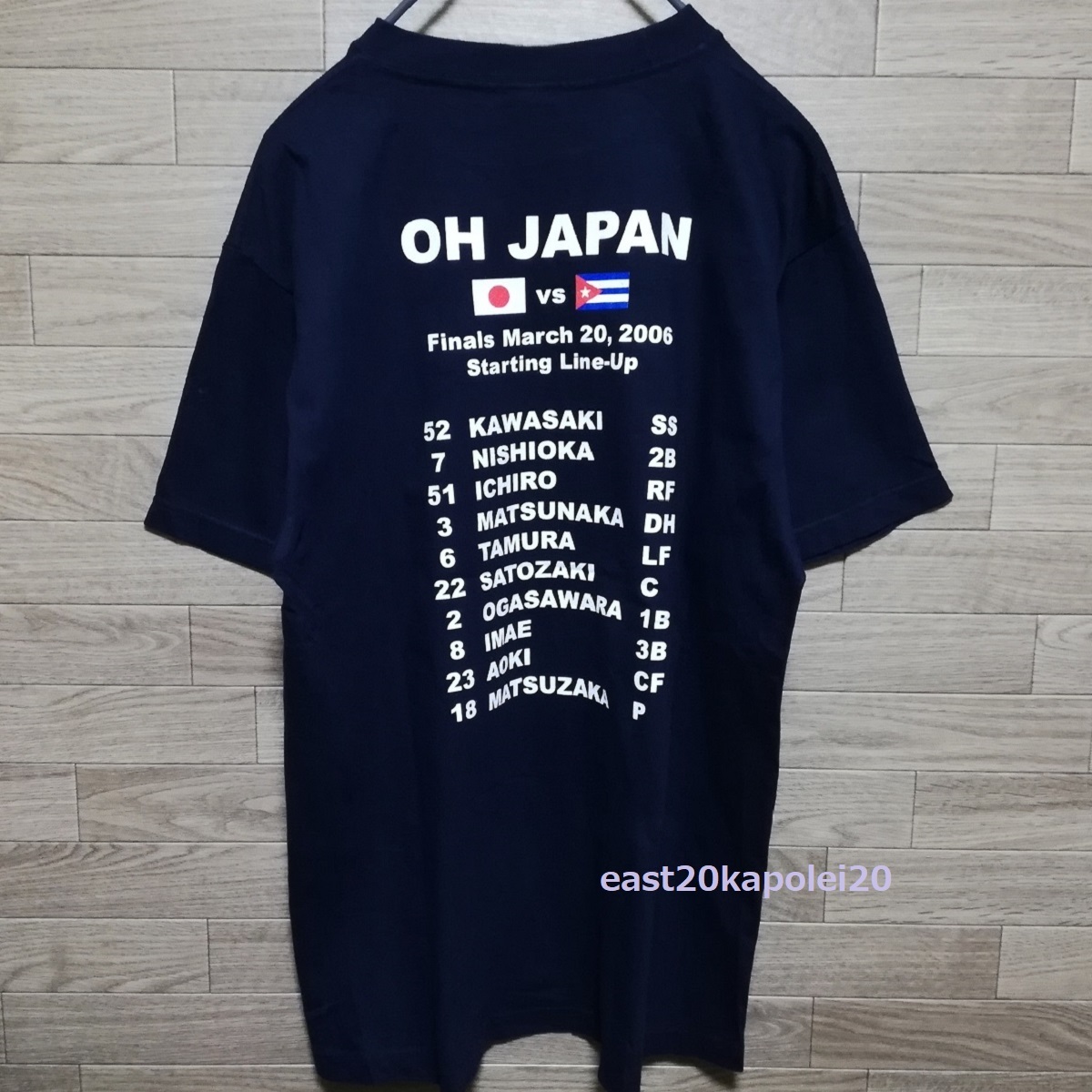 WBC 2006 野球 日本代表 JAPAN 王ジャパン スタメン メンバー Tシャツ