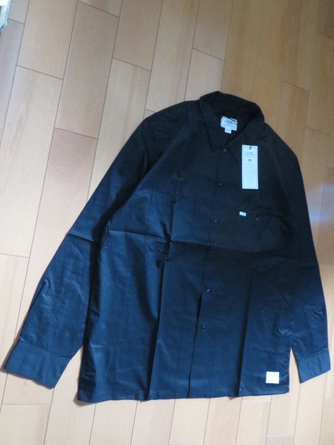 送料無料発送 人気完売 希少2XL XXL CRIMIE クライミー ROBERT WORK SHIRT 綿100％ 正規品 新品未使用タグ付き(撮影,採寸の為開封)BLACK_ROBERT WORK SHIRT