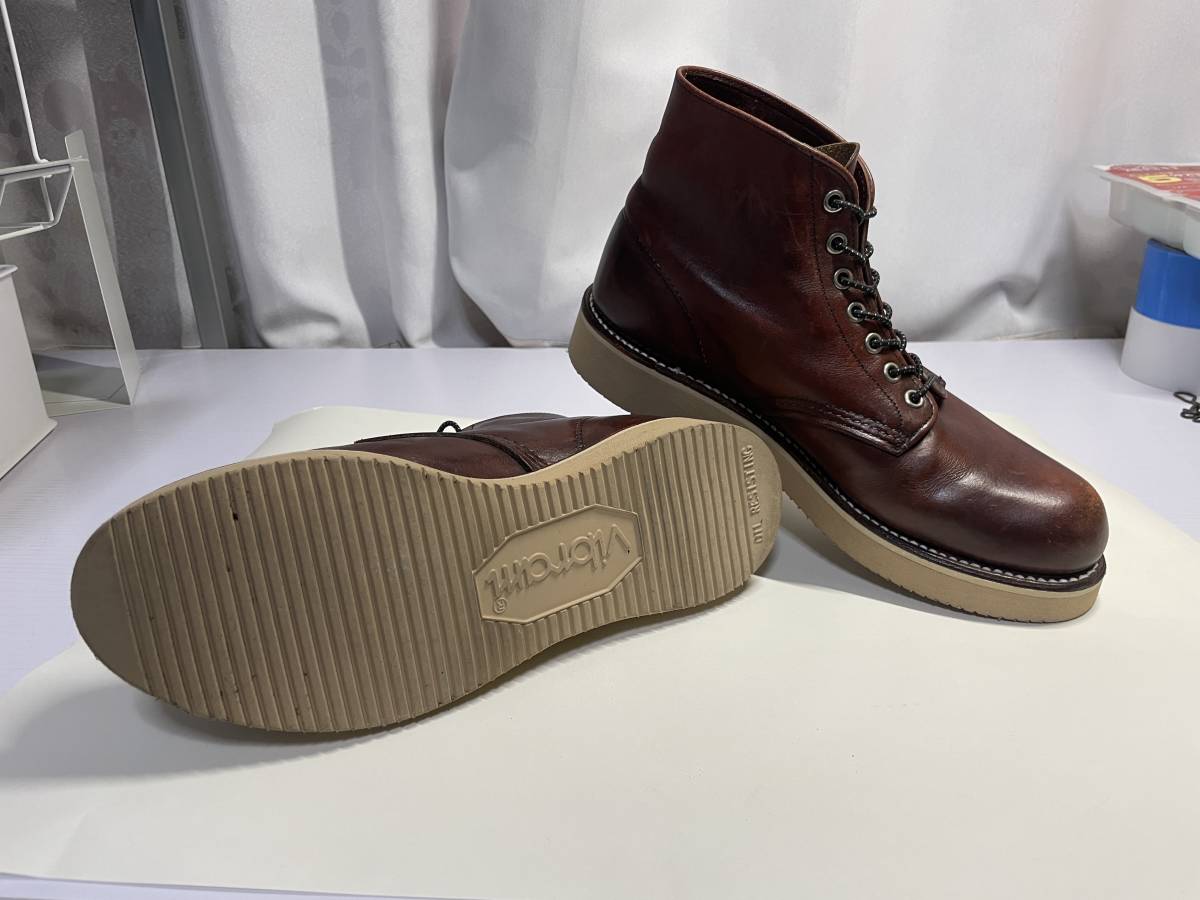 レッドウィング　REDWING　9105　アイリッシュセッター　26センチ　プレーントゥ ラウンドトゥ　ワークブーツ レザーブーツ 羽タグ