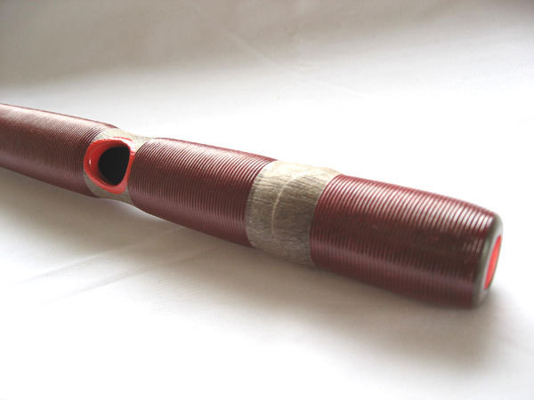 . comfort transverse flute ryuuteki ( dragon flute ) introduction for resin made [ red volume hand hole small ]