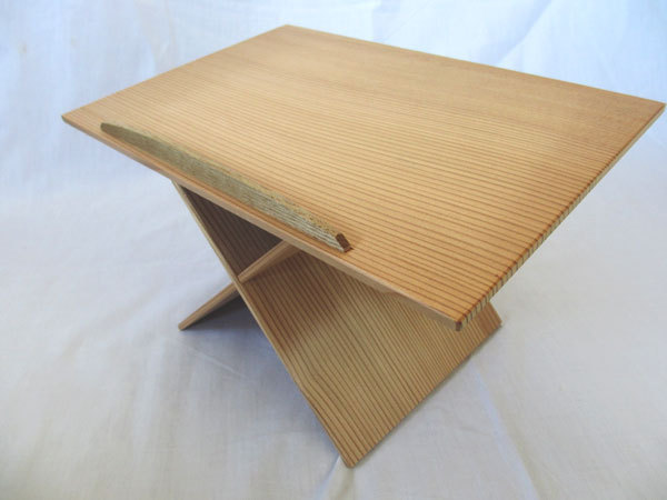 邦楽用 組み立て式 座奏用見台(譜面台) X型 杉製 日本製