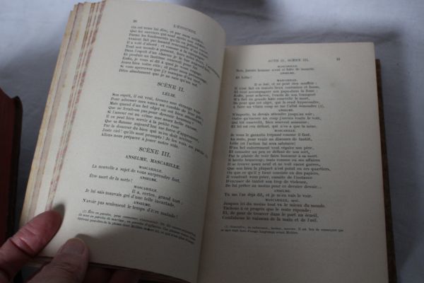 フランス アンティーク 古い本 まとめて3冊セット 古書 MOLIERE モリエールなど_画像10