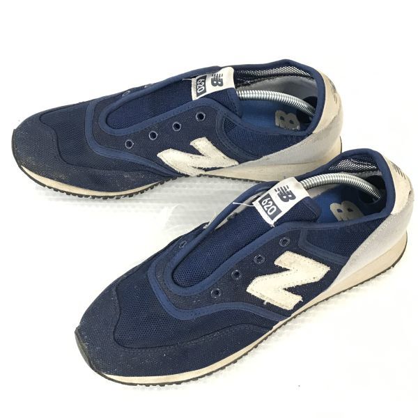 NEW BALANCE/ニューバランス　620★スリッポン/メッシュスニーカー【US6/UK5.5/24.0cm/紺/NAVY】sneakers/Shoes/trainers◆A-193_画像1