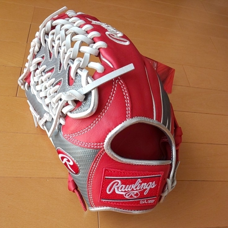 レッド・外野用・左投げ】 ローリングス 軟式用 グローブ (HOH レッド・外野用・左投げ】 ローリングス 軟式用 グローブ (HOH