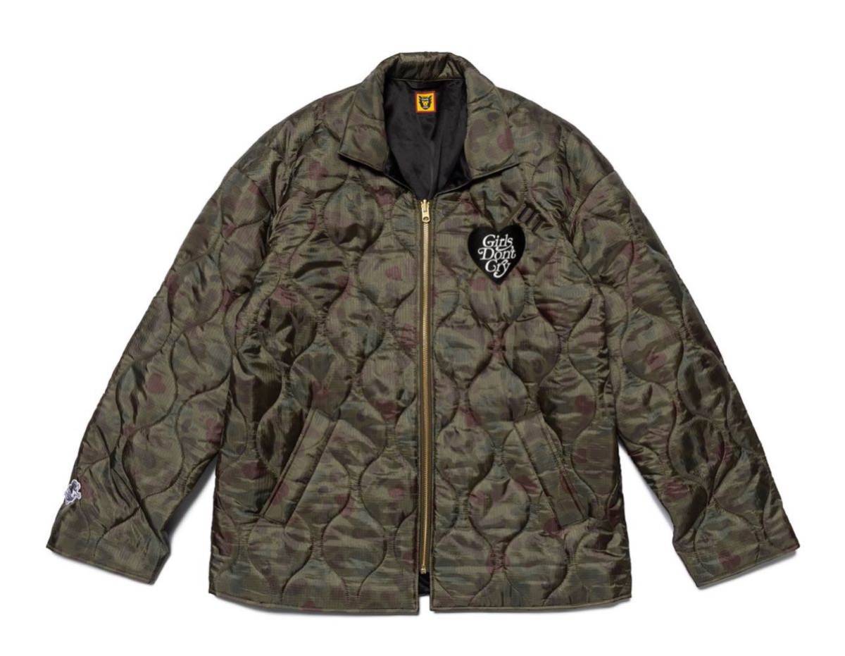 HUMAN MADE GDC HEART CAMO JACKET 黒 Sサイズ-