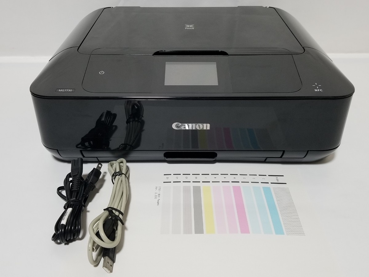 総印刷枚数1800枚 全額返金保証付 Canon インクジェットプリンター 複合機 MG7730