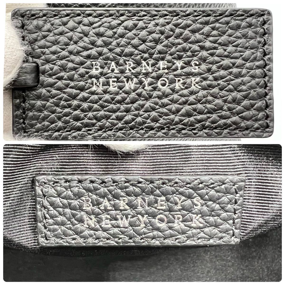 1円 バーニーズニューヨーク ベンツ【大容量】BARNEYS NEWYORK Benz トートバッグ ビジネスバッグ 黒 レザー A4収納 通勤 旅行 出張 メンズ_画像6