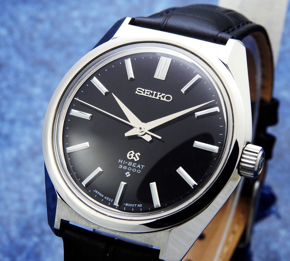のみのご】 グランドセイコー GRAND SEIKO HI-BEAT 36000 Steel Black