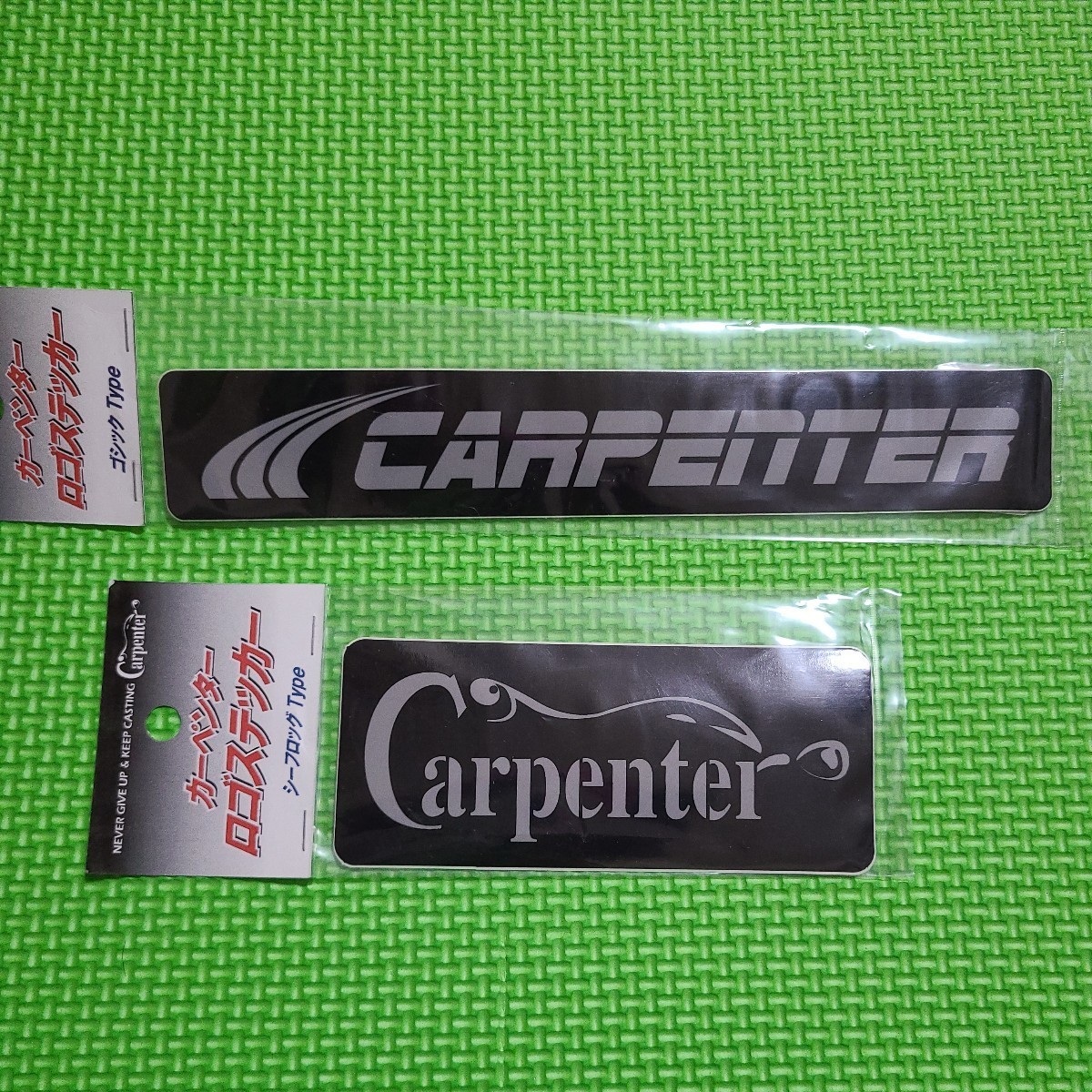 【送料無料】カーペンター ロゴステッカー シーフロッグtype ゴシップtype 2枚セット ／ Carpenter_画像1