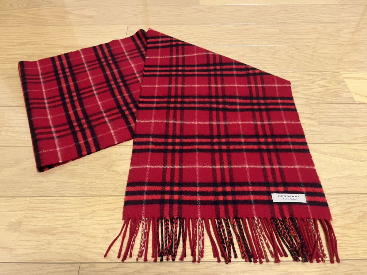 当社の BURBERRY バーバリー マフラー カシミア100％ ヴィンテージ