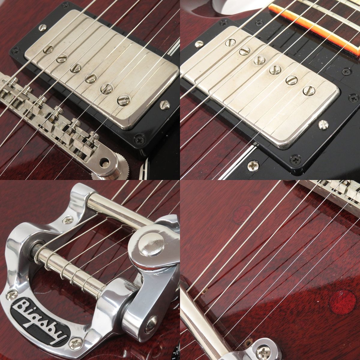 092s☆Gibson ギブソン Historic Collection 1961 SG Standard Reissue Mod チェリー 2000年製 エレキギター ※中古_画像4