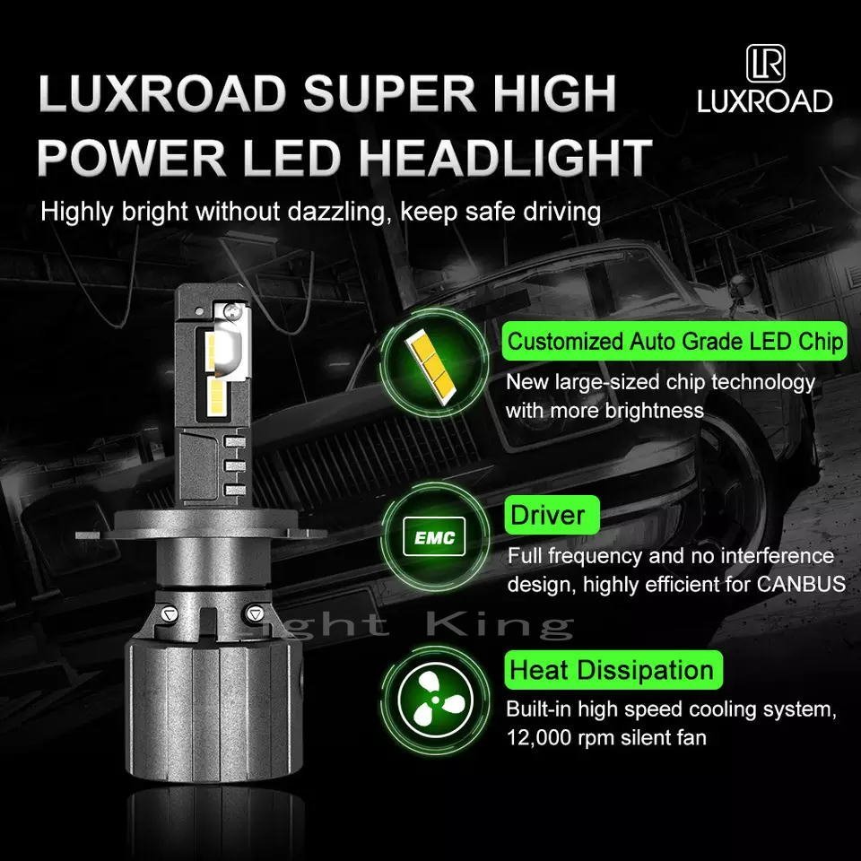 世界最強 50000LM LEDバルブ H4 LEDヘッドライト 超爆光 6500K 車検対応_画像8