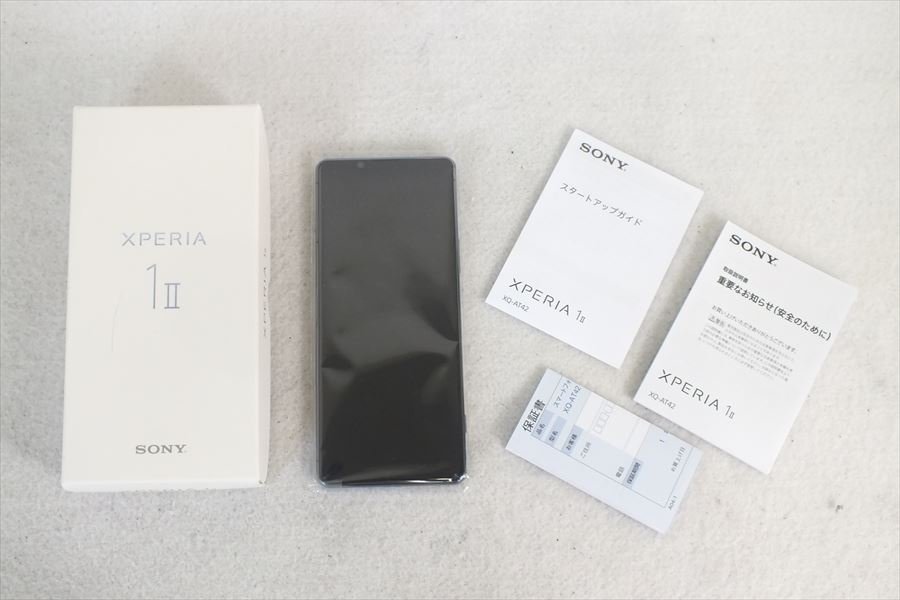 ◆ SONY ソニー XQ-AT42 Xperia 1ii スマホ 取扱説明書有り 元箱付き 中古 230309E7575_画像1