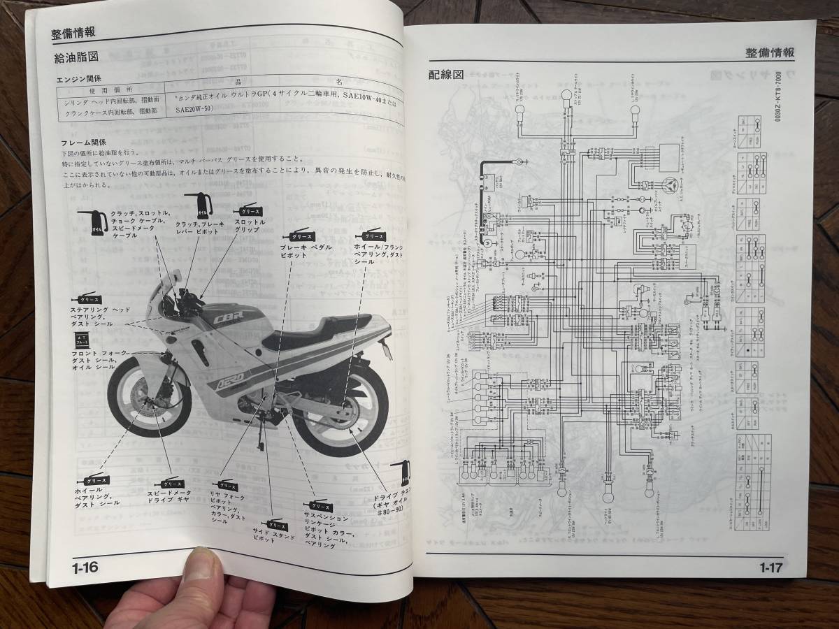  beautiful goods use impression little CBR400R NC23 original service manual 1986-7 issue \\500 prompt decision!