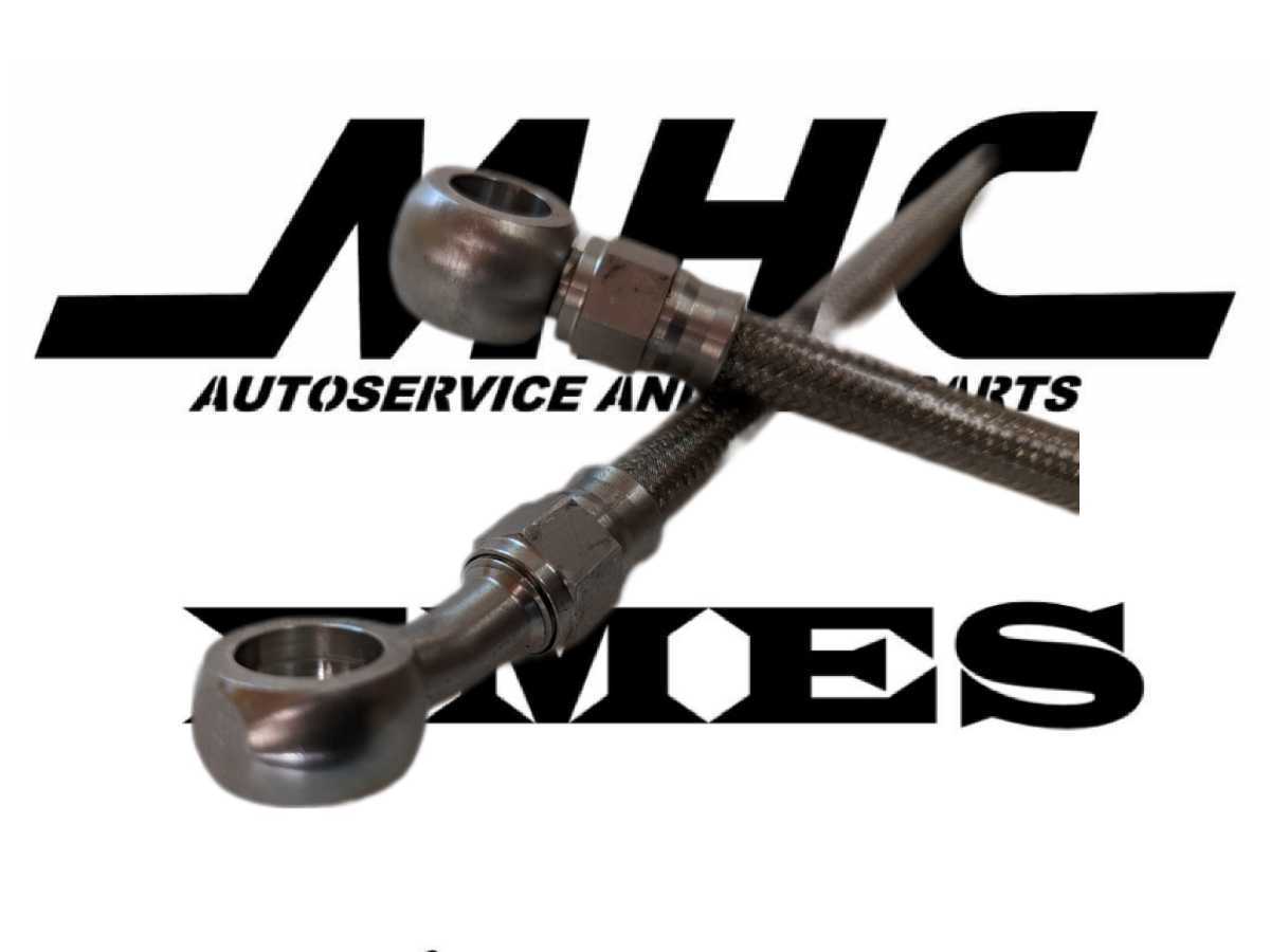  adjustable hose end fitting 90° four ji full stainless steel AN3 brake hose, clutch line work .