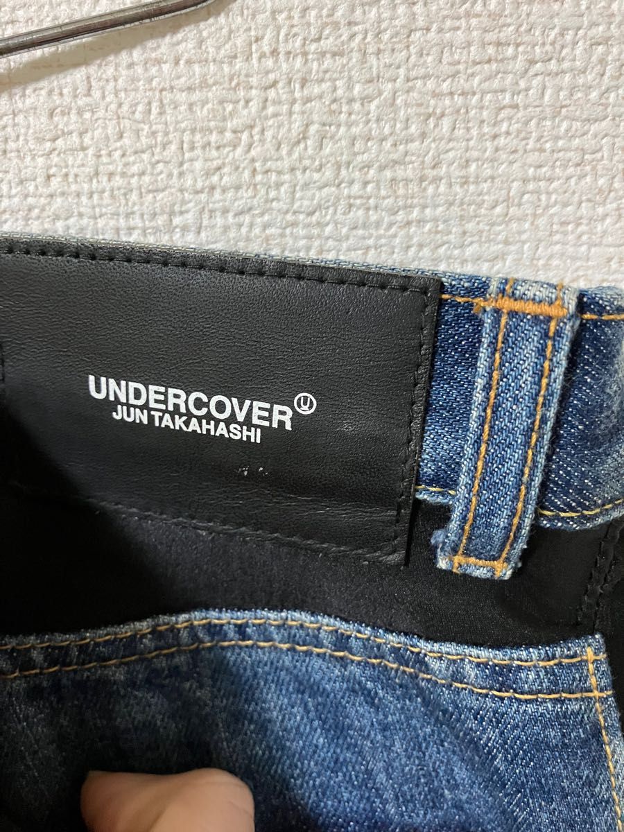 UNDERCOVER アンダーカバー 21AW シルク切替 デニムパンツ S パンツ
