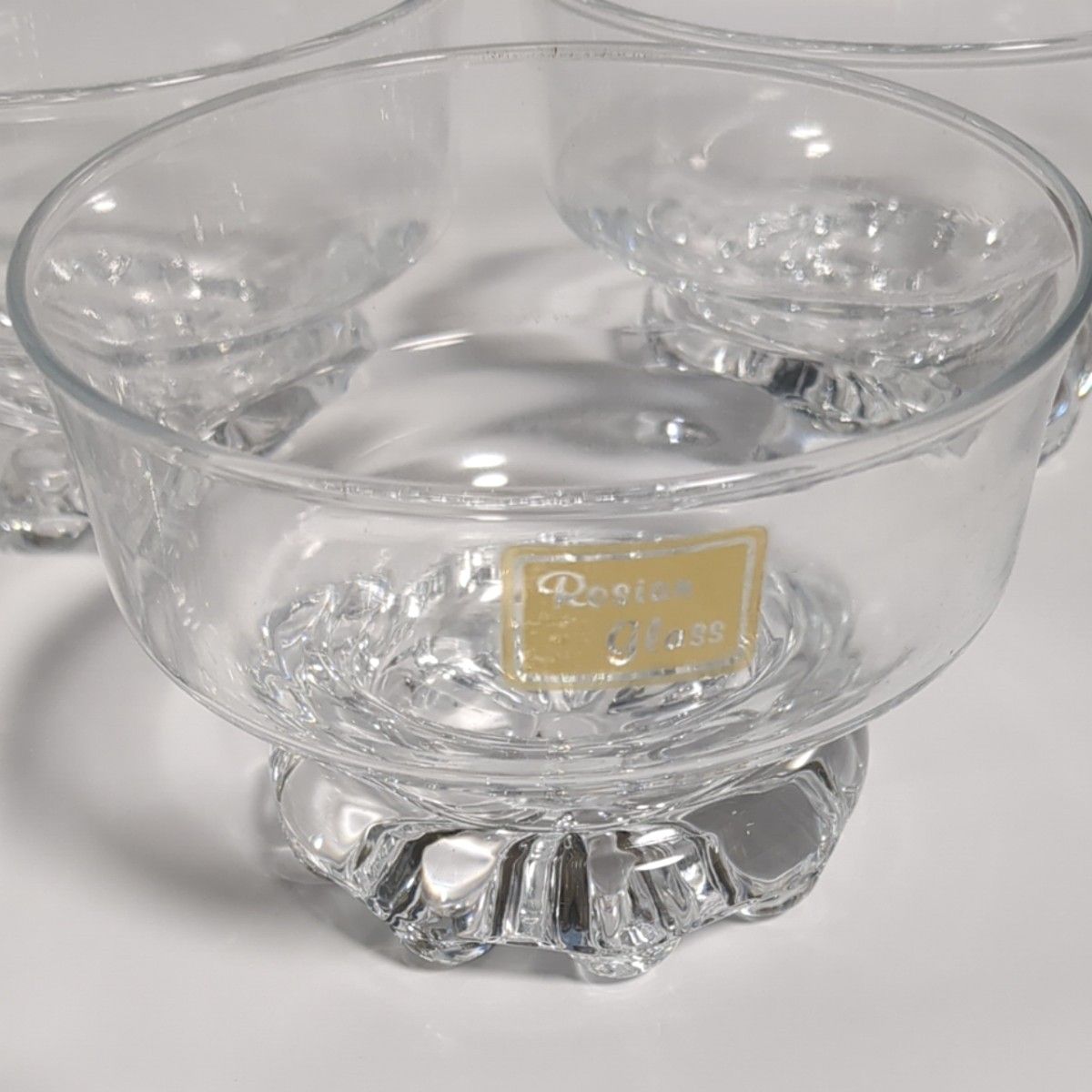ガラス食器　デザートグラスセット5個 昭和レトロ KIMURAGLASS km-88-01