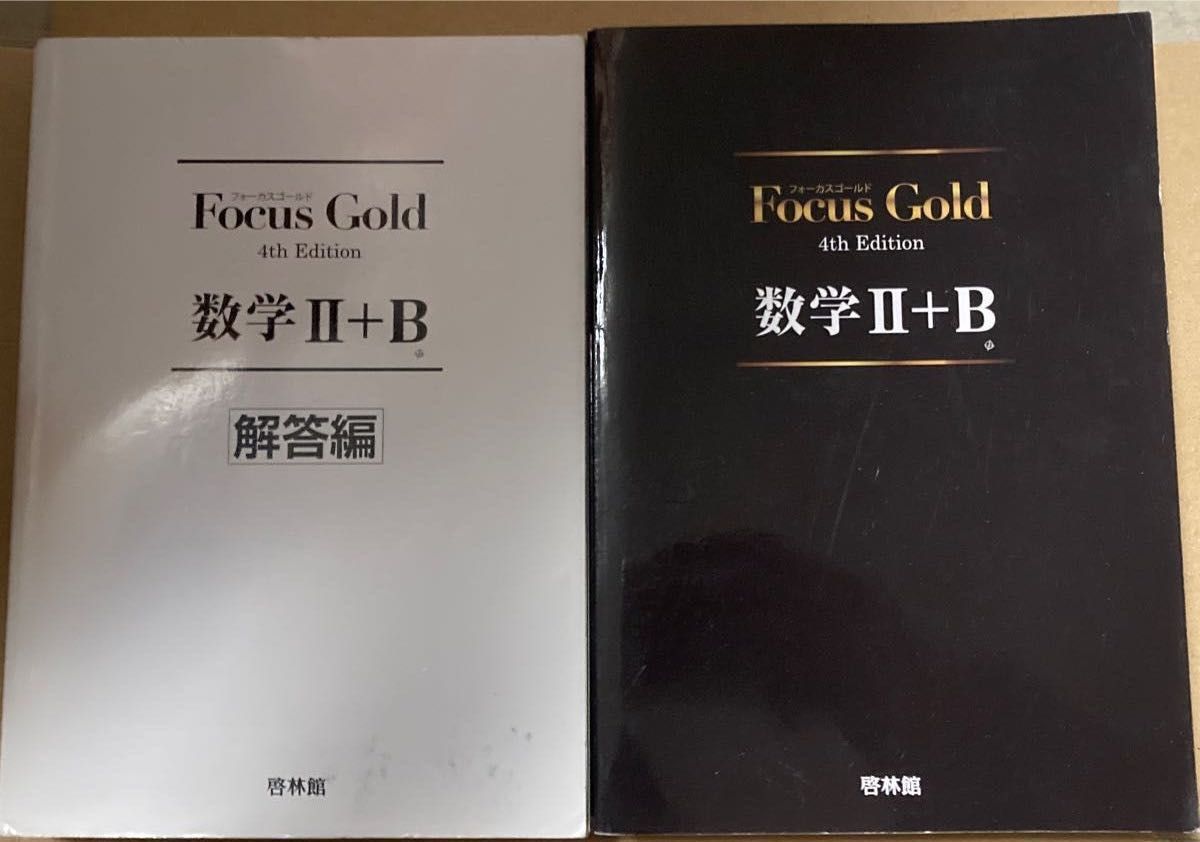 新品未使用 Focus Gold 数Ⅱ+B 第4版 テキストと解答編セット