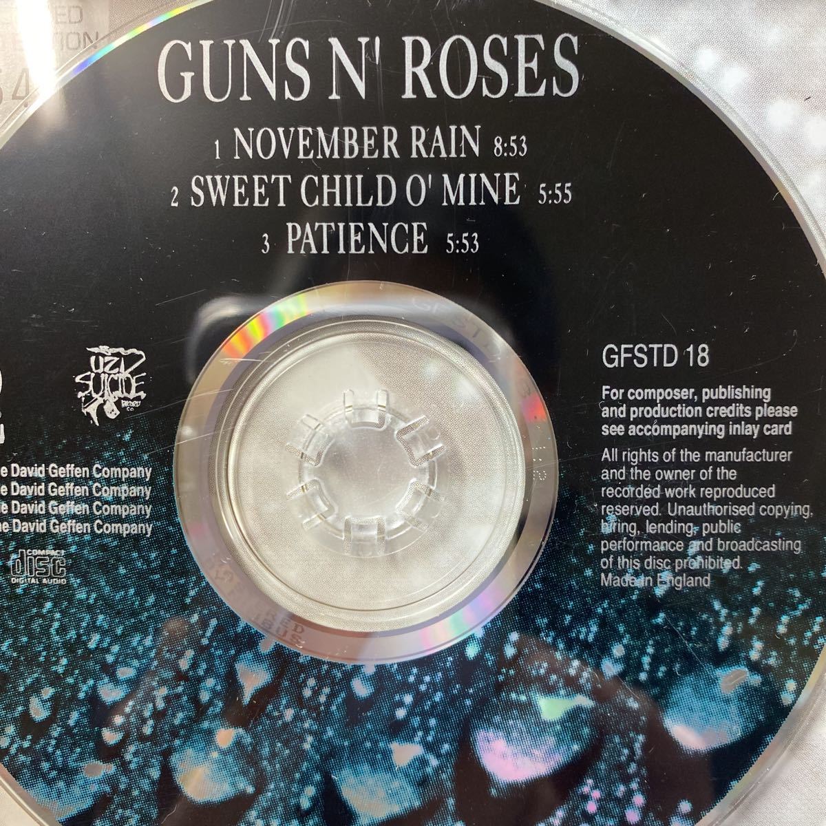  foreign record limit standard number entering CD single unused new goods *GUNSN* ROSES/NOVEMBER RAIN..... . unexpected . obtaining . difficult ..!