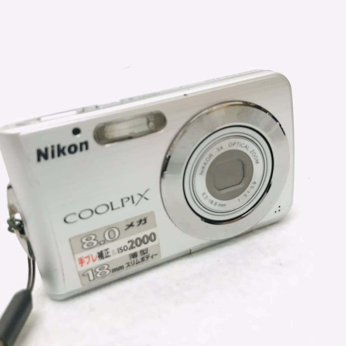 Cサ 通電確認済 ニコン Nikon Coolpix S210 Nikkor 3x バッテリー 充電器付き コンパクトデジタルカメラ の画像2