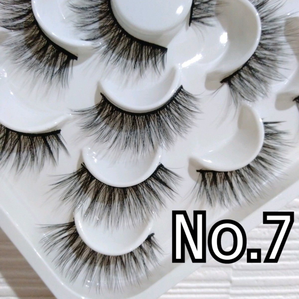 大人気 10ペア ミンク つけまつげ ツケマツゲ つけまつ毛 No.7