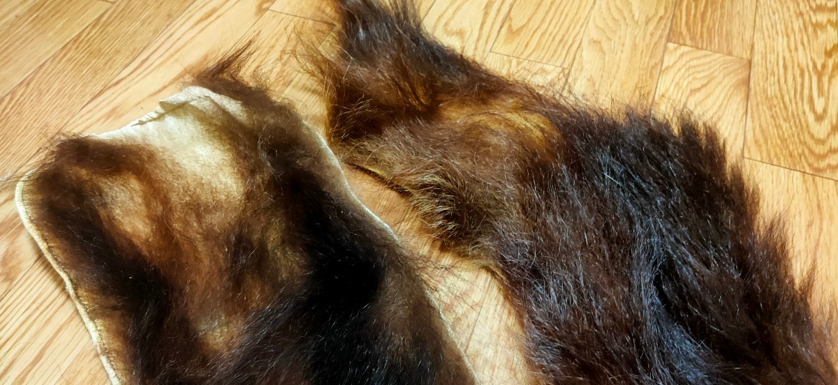 ●フライマテリアル●ヒグマの毛皮 端切れ（A20） 羆 熊 毛皮 / DIY　ハンドクラフト レザークラフト 毛鉤 毛針 フライ_画像7
