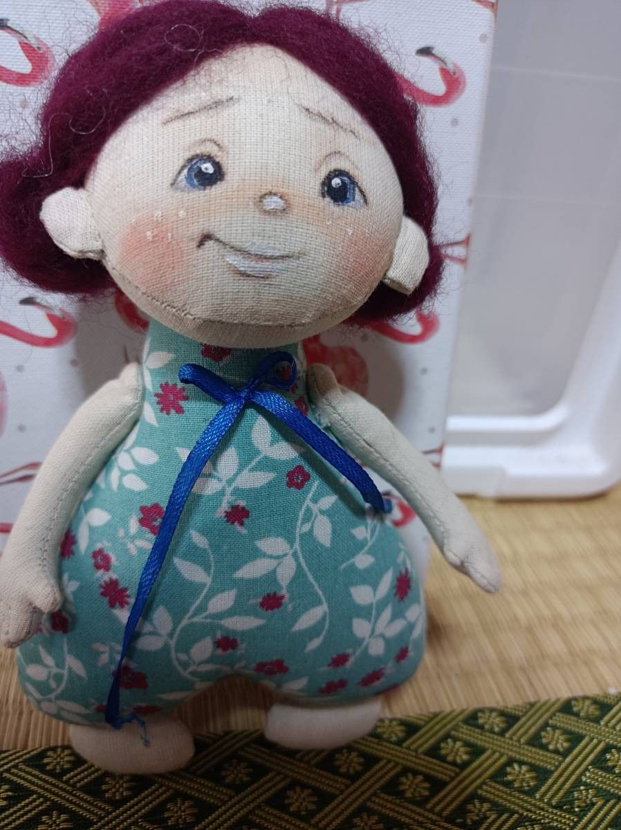 海外作家布人形と樹脂粘土ベビーセット創作人形赤ちゃん リボーンドールカントリードール粘土人形