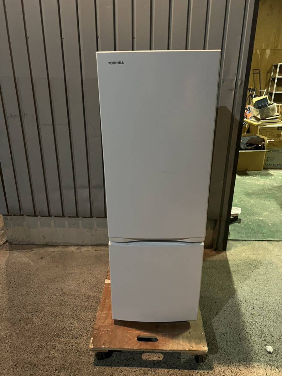 【美品】TOSHIBA ノンフロン冷凍冷蔵庫 GR-T17BS(W) 170 2022年制 東芝 2ドア冷蔵庫 単身 1人暮らし カップル  通電確認済み 引取り歓迎