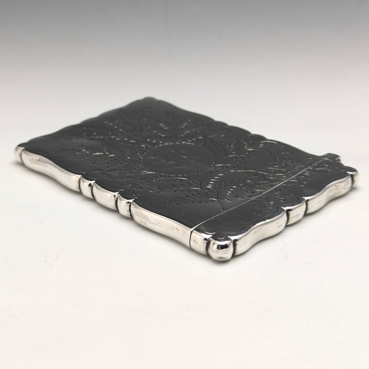 1888年 英国アンティーク 純銀製カードケース 48g Frederick Marson