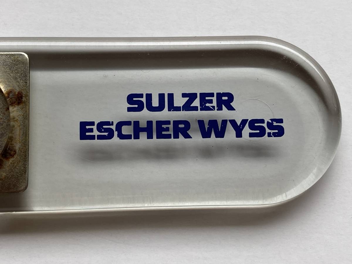栓抜き　非売品　SULZFR ESCHFR WYSS スイス　スルザー エッシャーウイス　造船 ポンプ 回転機械装置 ケムテック アプリケーターシステムズ_画像3
