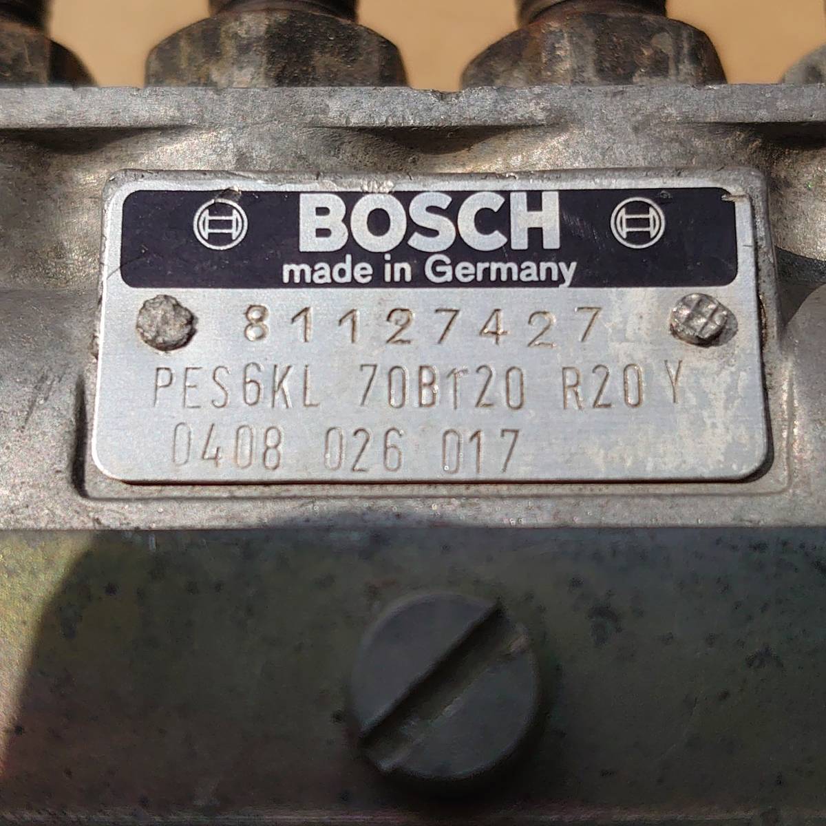 【B46】希少　W113　280SL　メルセデスベンツ　BOSCH 　 メカニカルポンプ 　メカポン　噴射ポンプ　インジェクションポンプ　_画像6